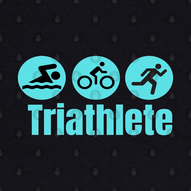 Triathlete. The Super Human by Funky Mama